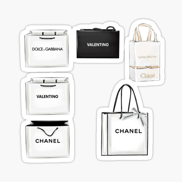 Shopping bag Stickers - Free commerce Stickers