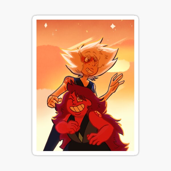Steven Universe - Skinny and Carnelian Sticker