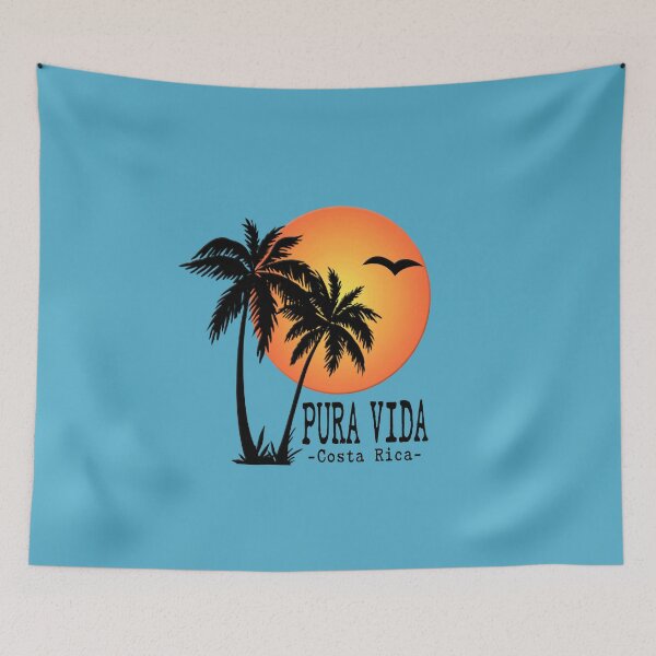 Item preview, PURA VIDA Costa Rica Sun Palm Trees Sunset designed and sold by Destinations Souvenirs.
