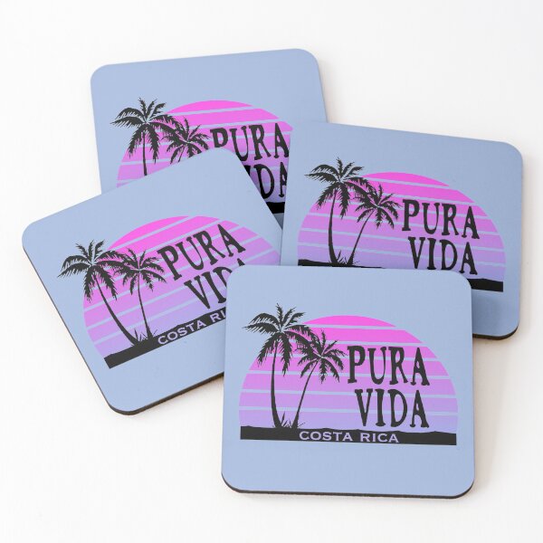 Item preview, PURA VIDA Costa Rica Sun Palm Trees Sunset designed and sold by Destinations Souvenirs.