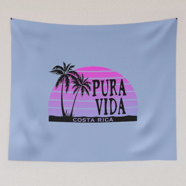 Item preview, PURA VIDA Costa Rica Sun Palm Trees Sunset designed and sold by Destinations Souvenirs.