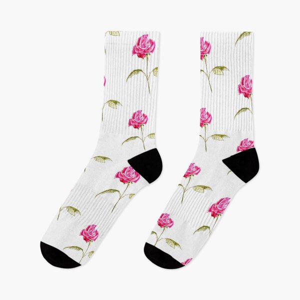 Item preview, Pink Rose Hand drawn and hand painted designed and sold by wildseadesign.