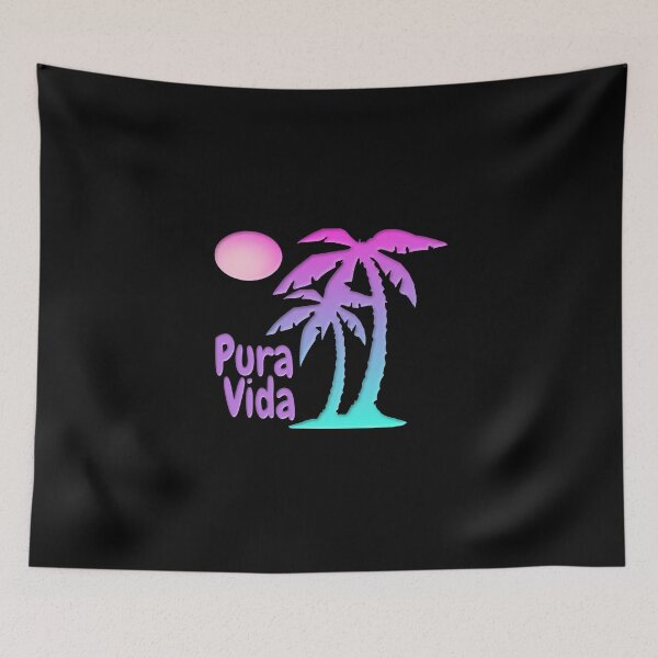 Item preview, PURA VIDA Costa Rica Sun Palm Trees Sunset designed and sold by Destinations Souvenirs.
