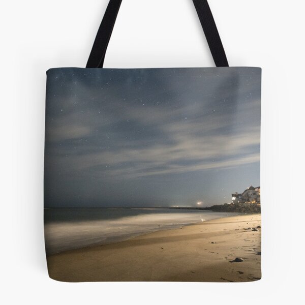 Item preview, Plaice Cove, Hampton NH looking south at night designed and sold by RichardGibb.