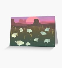Bison Greeting Card