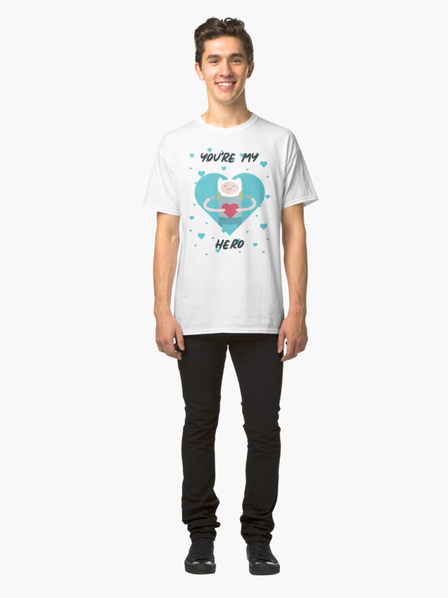 Vista alternativa de Camiseta clásica Eres mi héroe (Hora de aventura)