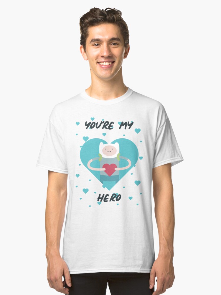Vista alternativa de Camiseta clásica Eres mi héroe (Hora de aventura)