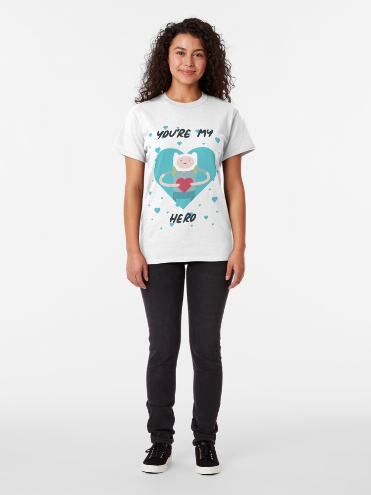Vista alternativa de Camiseta clásica Eres mi héroe (Hora de aventura)