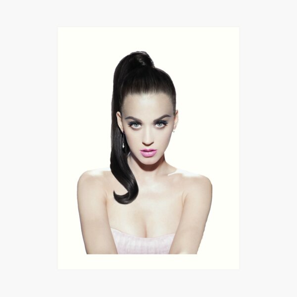 Katy Perry Face Pattern Art Print