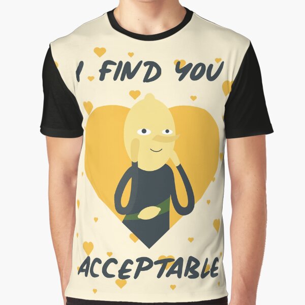 Item preview, Ich finde dich akzeptabel (Adventure Time) designed and sold by Ashley Castleton.