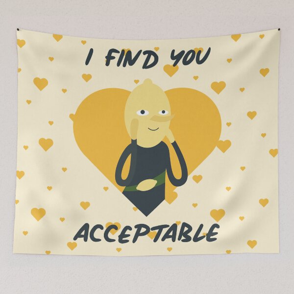 Item preview, I Find You Acceptable (Adventure Time) designed and sold by Ashley Castleton.