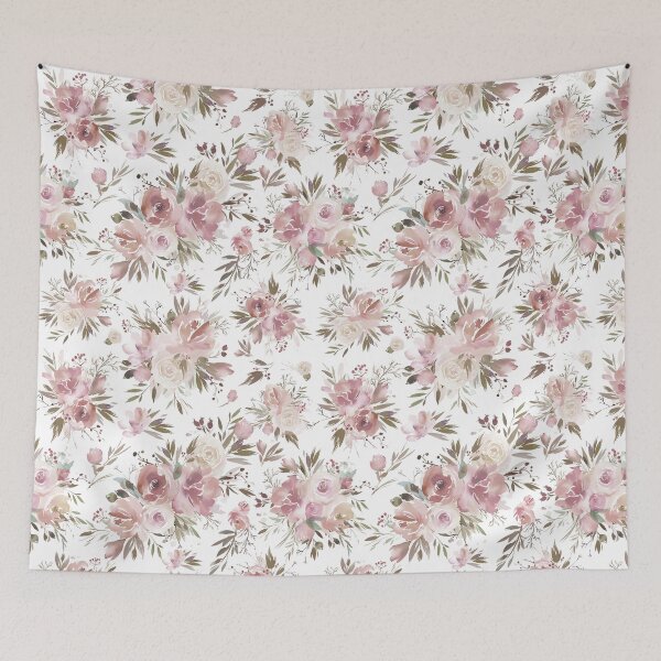 Item preview, Dusty Pink Floral designed and sold by SugarPineDesign.