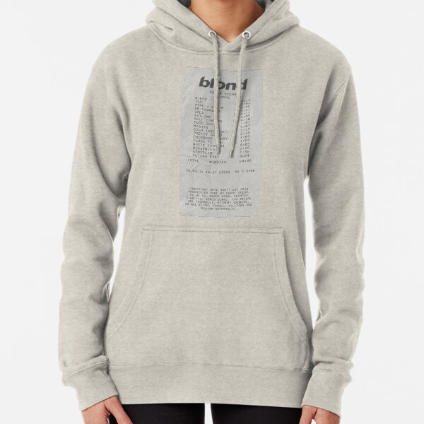 Blond Frank Ocean Receipt Print Pullover Hoodie