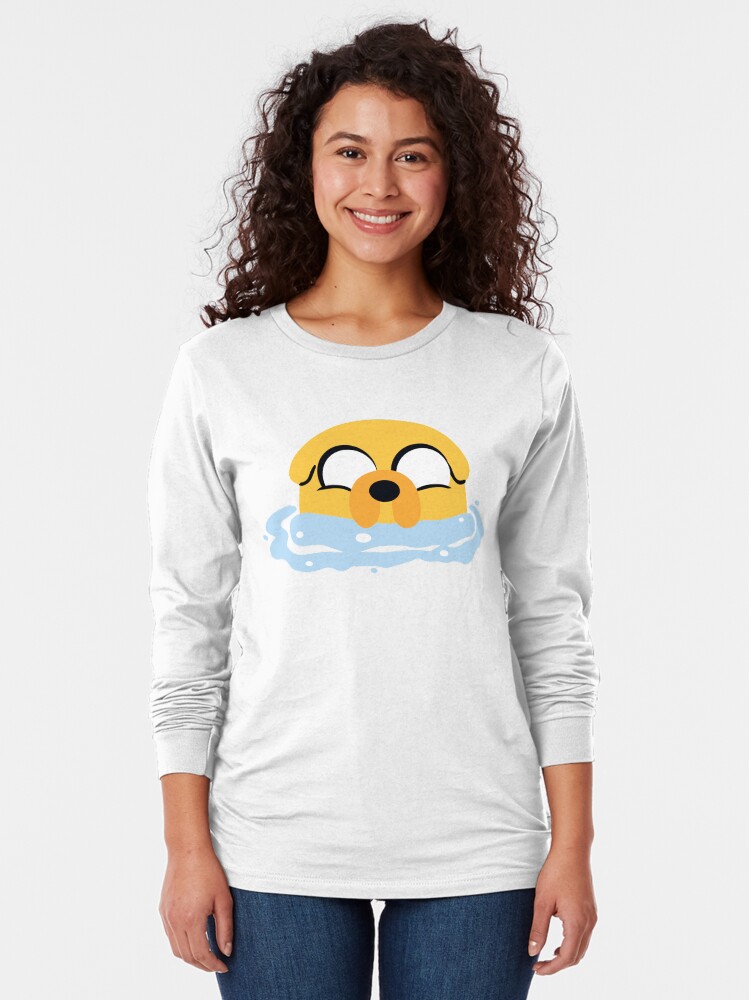 Vista alternativa de Camiseta de manga larga Baño de burbujas Jake (Hora de aventura)