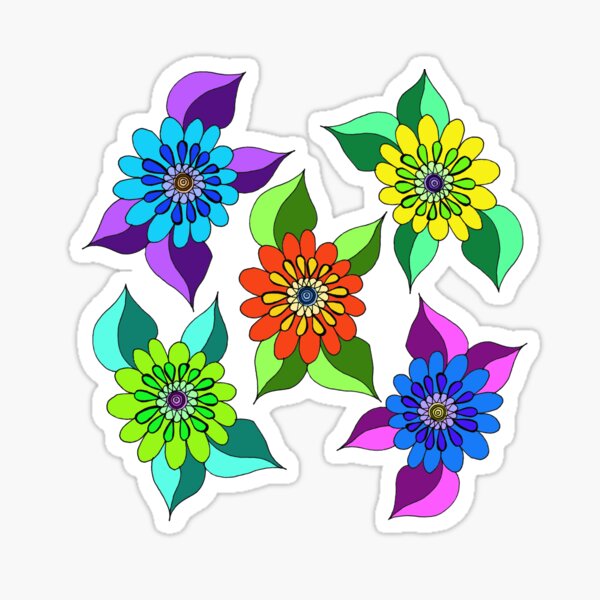 Hippy Chick I Sticker