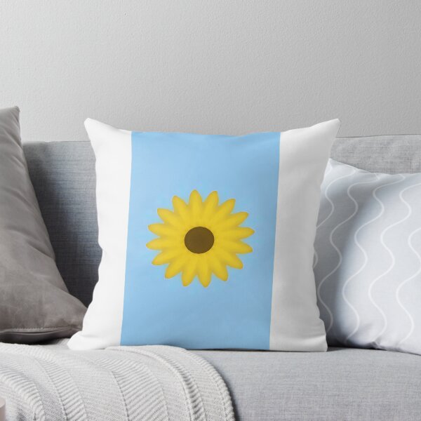 Item preview, Sunflower on Blue background  designed and sold by DecoratingDiva.