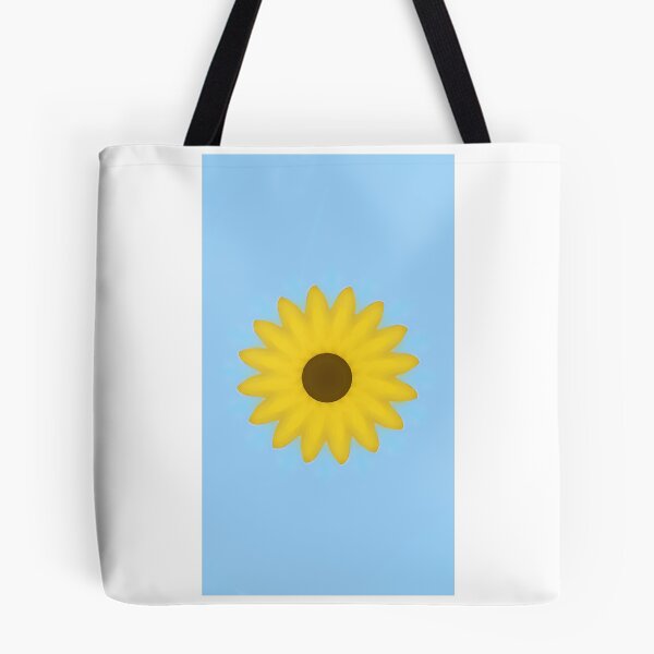 Artikelvorschau, Sonnenblume auf blauem Hintergrund entworfen und verkauft von DecoratingDiva.