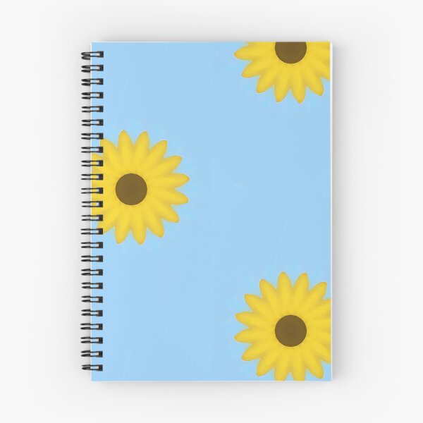 Aperçu de l'œuvre Tournesol sur fond bleu créée et vendue par DecoratingDiva.