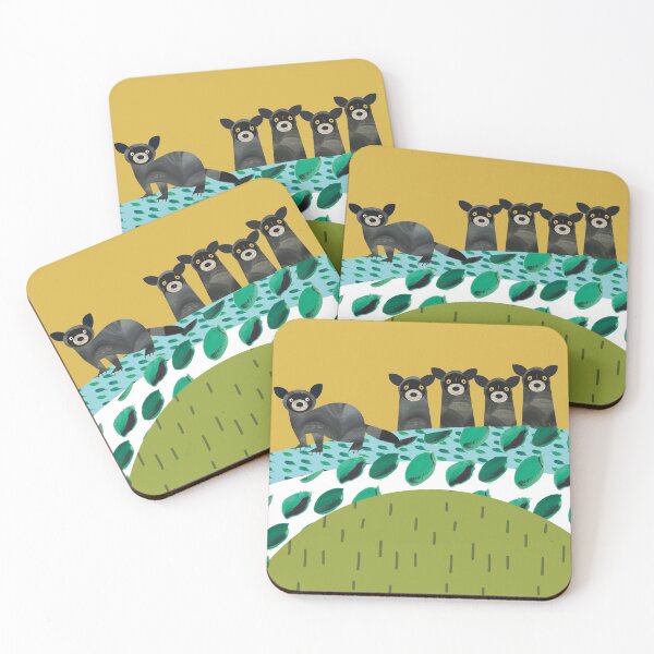 Fab Ferrets Coasters (Set of 4)