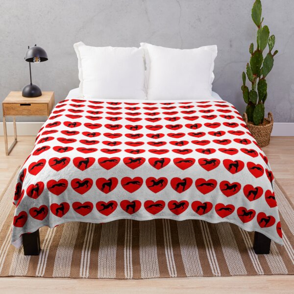 Item preview, Greyt Greyhound Love - Greys on Red Love Hearts designed and sold by GreytGraphicals.