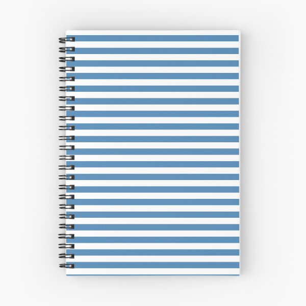 Item preview, Steel Blue and White Horizontal Stripes designed and sold by ColorPatterns.