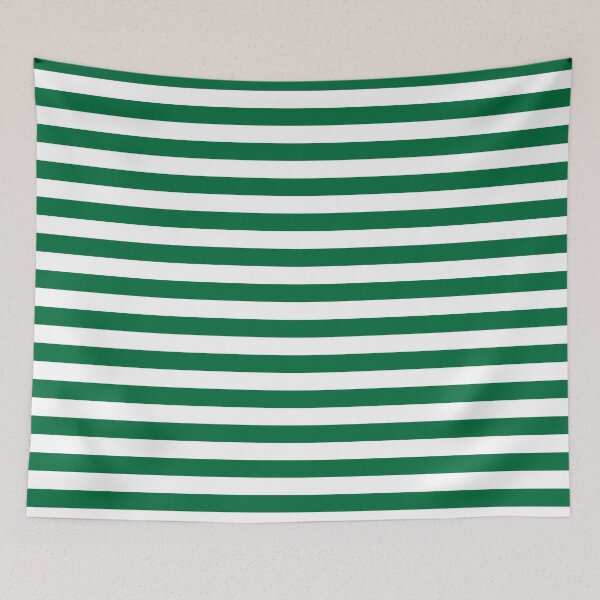 Item preview, Cadmium Green and White Horizontal Stripes designed and sold by ColorPatterns.