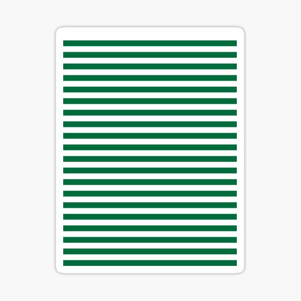 Item preview, Cadmium Green and White Horizontal Stripes designed and sold by ColorPatterns.
