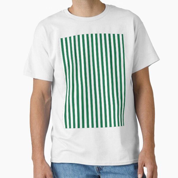 Item preview, Cadmium Green and White Vertical Stripes designed and sold by ColorPatterns.