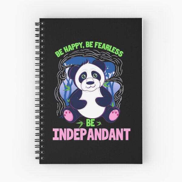 Item preview, Be Happy Be Fearless Be Indepandant Panda Pun designed and sold by perfectpresents.