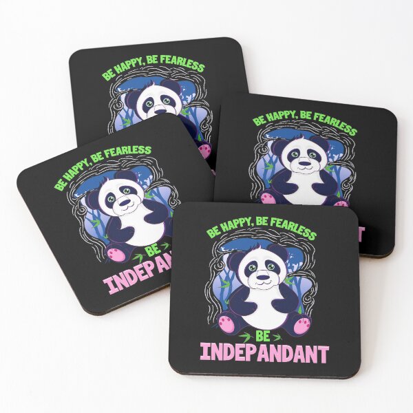 Item preview, Be Happy Be Fearless Be Indepandant Panda Pun designed and sold by perfectpresents.