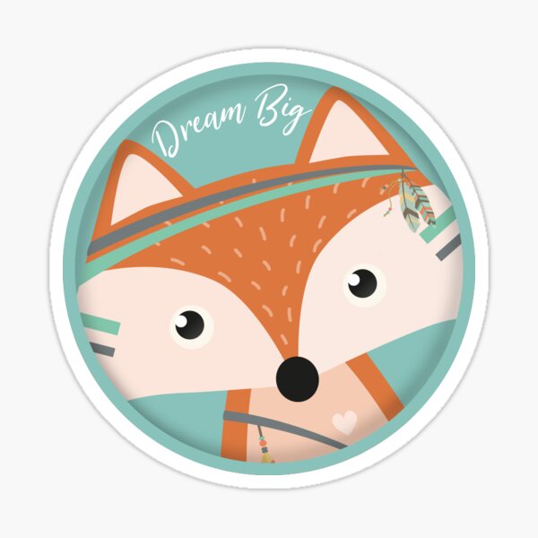 Felix Fox (Dream Big) Sticker