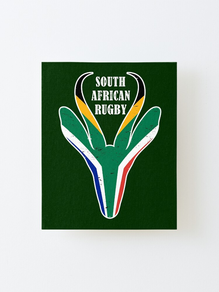 Download South African Rugby Springbok Mounted Print By D247 Redbubble