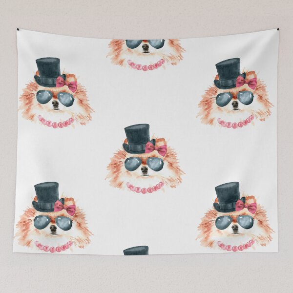 Item preview, Hipster Pomerianian designed and sold by Jsjustjs.