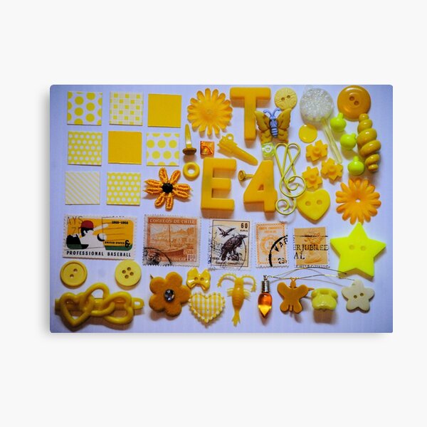 Yellow Trinkets Canvas Print