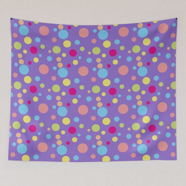 Item preview, Retro Purple Mid-Century Modern Dots designed and sold by GraphicAllusion.