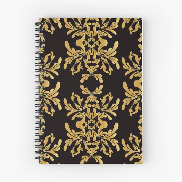Item preview, Gold floral ornate damask pattern designed and sold by ahahdodo.