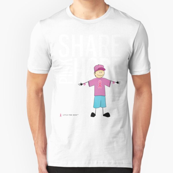 Share Pink Hope Slim Fit T-Shirt