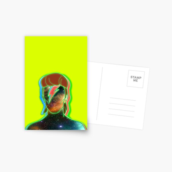 STARMAN/ Neon nostalgia tribute Postcard