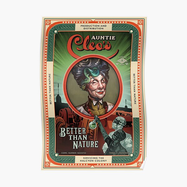 The Outer Worlds Auntie Cleo's Better than Nature Poster