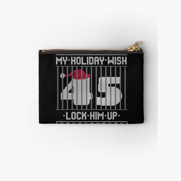 Item preview, Ugly Christmas Holiday Wish Lock Him Up - Impeach and Convict president 45 designed and sold by Good-Politics.
