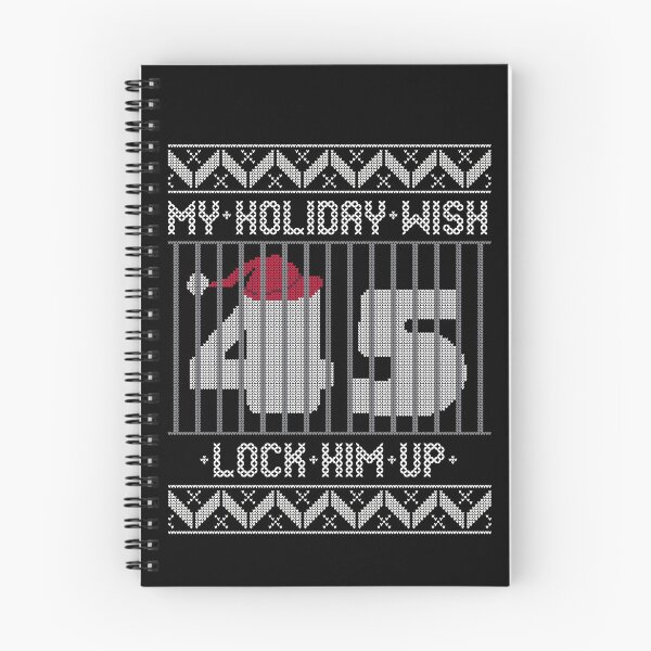 Item preview, Ugly Christmas Holiday Wish Lock Him Up - Impeach and Convict president 45 designed and sold by Good-Politics.