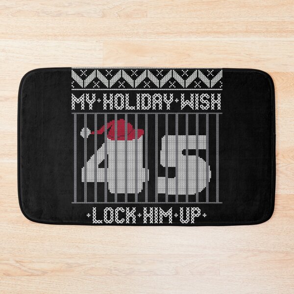 Item preview, Ugly Christmas Holiday Wish Lock Him Up - Impeach and Convict president 45 designed and sold by Good-Politics.