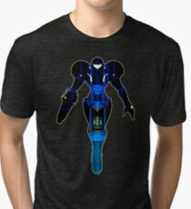 Samus and Metroid Retro Tri-blend T-Shirt
