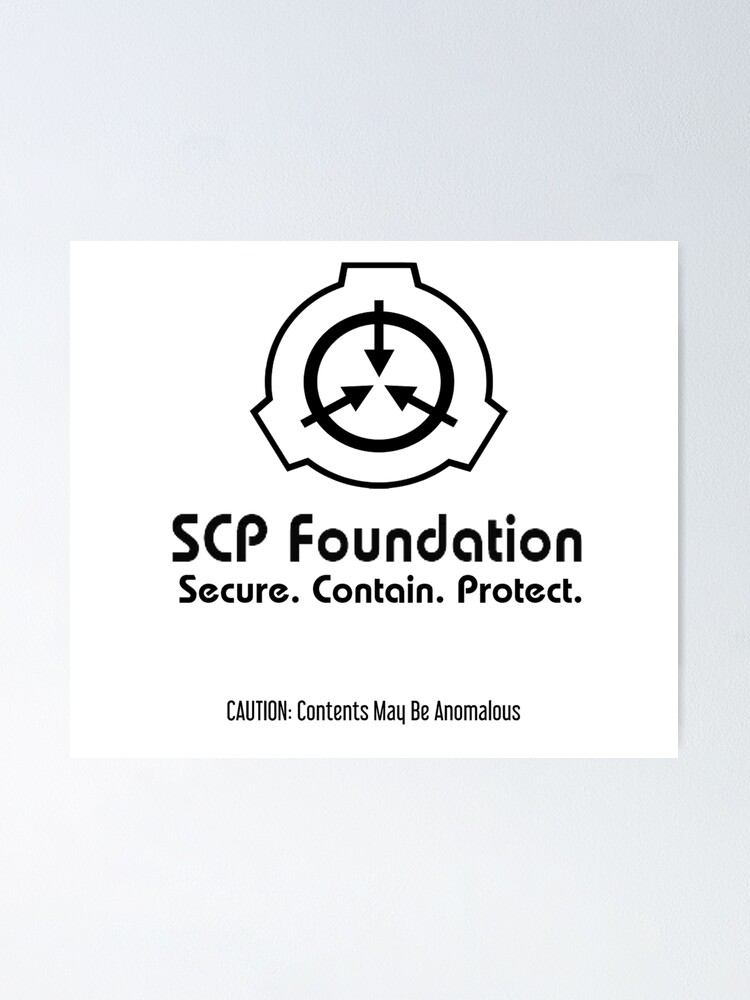 scp Foundation logo  Poster for Sale by Yu-u-Ta