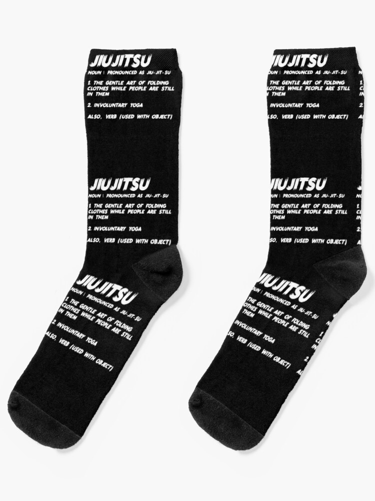 Funny Jiujitsu Jiu jitsu Jiu-jitsu definition meaning design print Socks  for Sale by farhanhafeez
