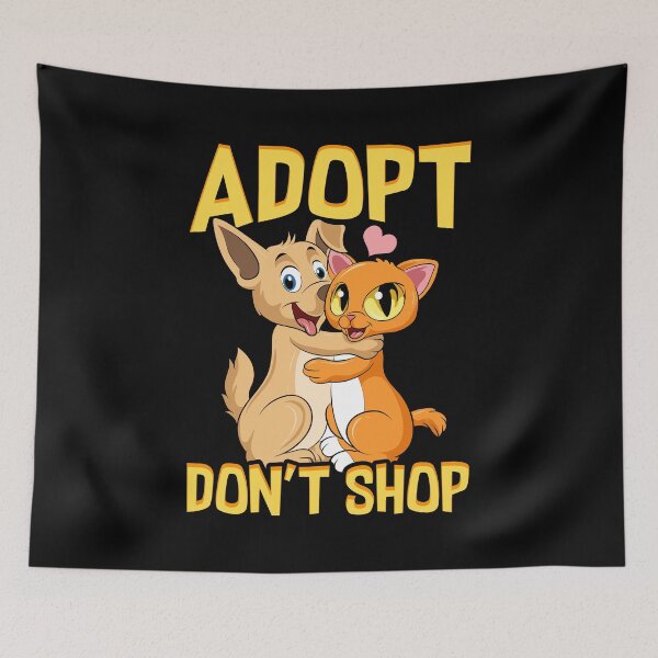 Item preview, Adopte No compre Adopción linda de rescate de perros y gatos designed and sold by perfectpresents.