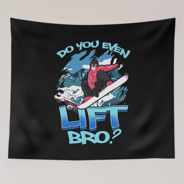 Item preview, Do You Even Lift Bro Ski/Snowboard Ski Lift Pun designed and sold by perfectpresents.