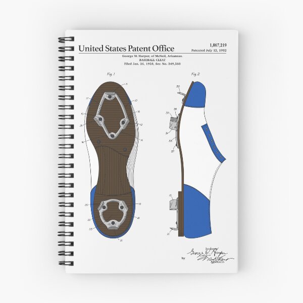 Item preview, Baseball Cleat Patent designed and sold by FinlayMcNevin.