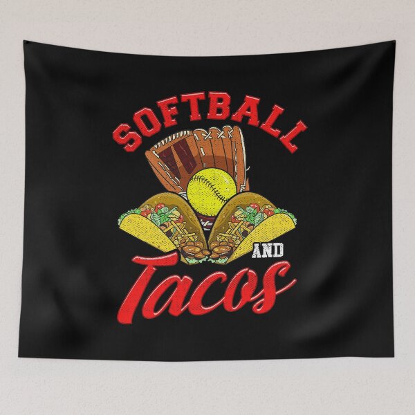 Item preview, Cute Softball and Tacos Novelty Soft Ball Player designed and sold by perfectpresents.