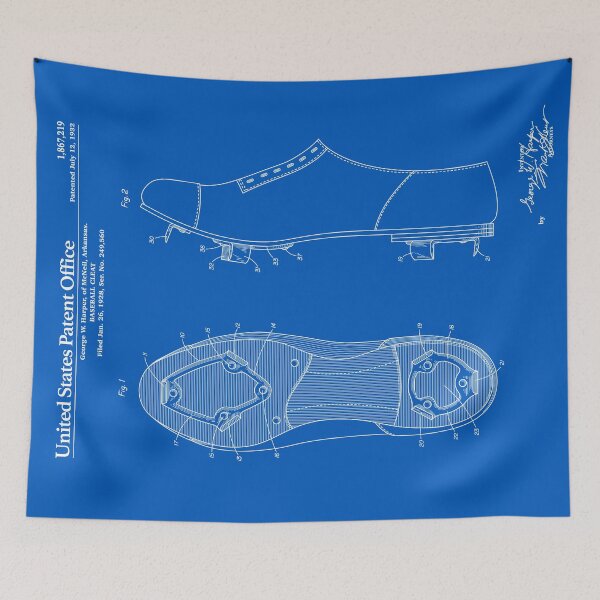 Item preview, Baseball Cleat Patent - Blueprint designed and sold by FinlayMcNevin.